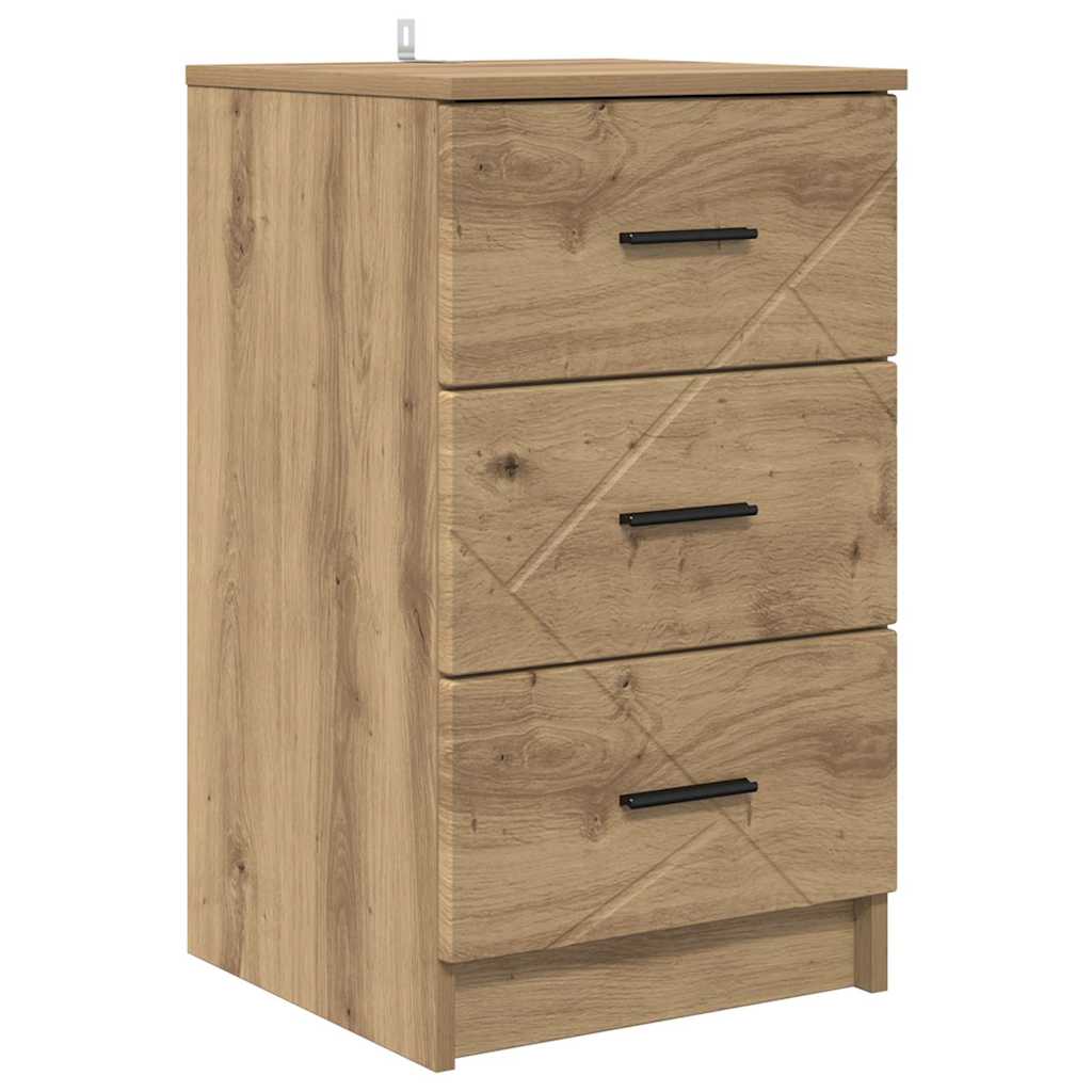 Bedside Cabinet Artisan oak 38 x 38 x 66 cm Engineered wood
